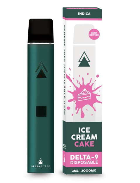 Serene Tree Delta-9 THC Disposable Vape - Ice Cream Cake 3000mg YÜKSEK