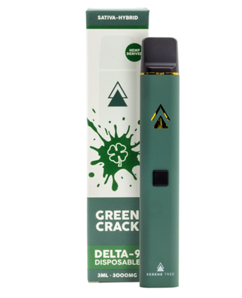 Serene Tree Delta-9 THC Disposable Vape - Green Crack 3000mg YÜKSEK