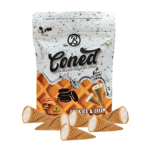 THC Delta-9 Oreo Parçacıklı Coned - 600 mg (6 Adet)