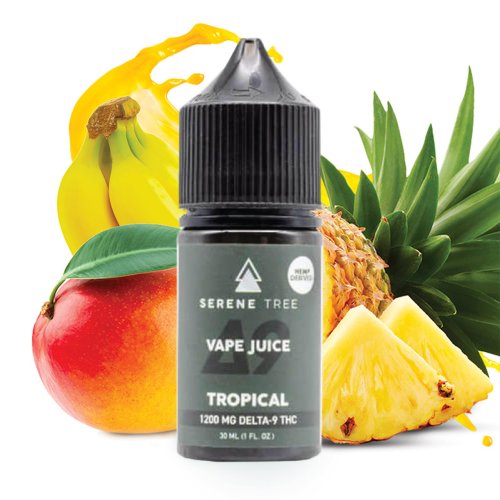 Serene Tree Delta-9 THC Tropikal Vape Likit | 1200mg Tropikal Aromalı HHC